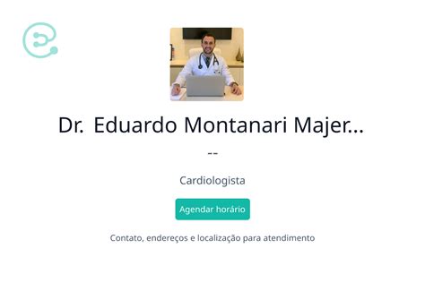 Dr Eduardo Montanari Majerowicz Especialista Cardiologista Em Rio De