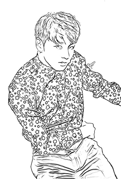 Bts Coloring Pages Picture Whitesbelfast