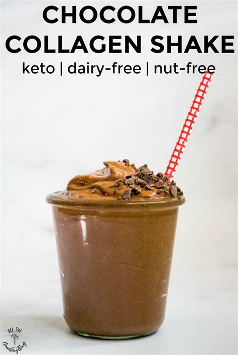 We earn a commission for products purchased through some links in this article. Keto Chocolate Collagen Shake (dairy-free, nut-free ...