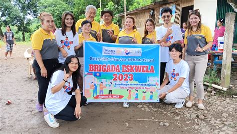 Rotary Club Sjdm Central And Handog Ng Maria Marias Brigada Eskwela 2023