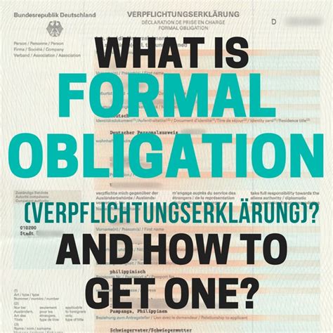 Obligations vary from person to person: How to get a Formal Obligation (Verpflichtungserkärung ...