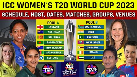 Icc Women S T20 World Cup 2023 Schedule Time Table All Teams Matches
