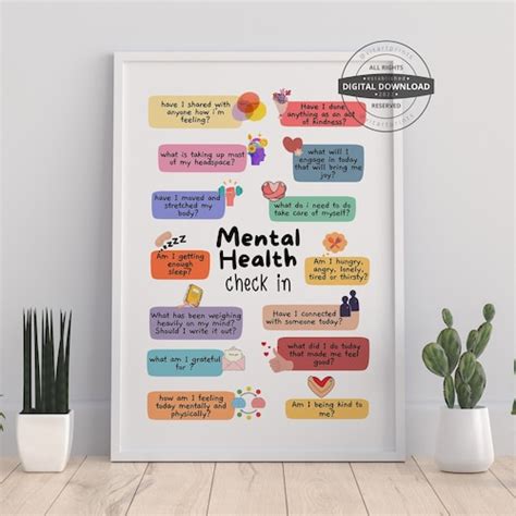 Anxiety Coping Statement Therapy Office Decor School Etsy