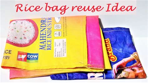Easy Reuse Recycle Idea Of Rice Bag Diy Basket With Waste Material