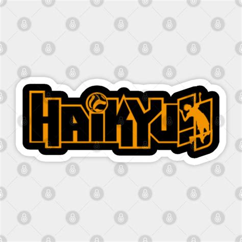 Haikyuu Logo Haikyuu Sticker Teepublic