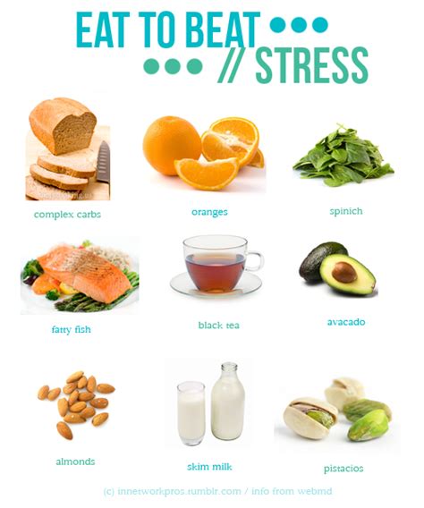 stress busting foods with a link to the details on each food and why it works health and