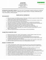 Photos of It Management Resume Samples