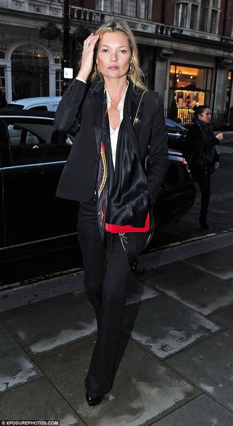Kate Moss Rocks Flared Jeans With Conviction On An Afternoon Spending