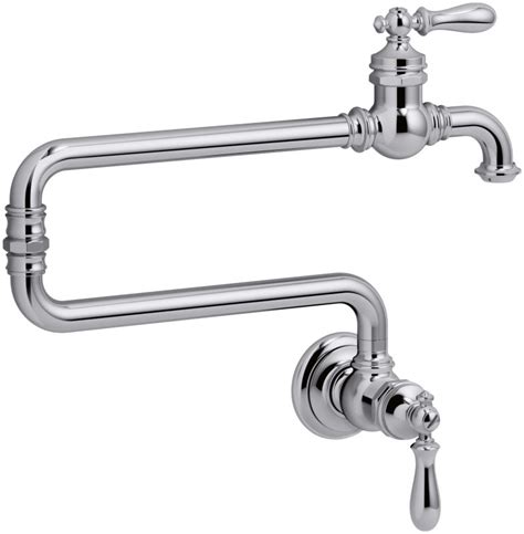 The trinsic pro faucet puts control in the hands Kohler K-99270-CP Polished Chrome Artifacts 22" Double-Jointed Swinging Pot Filler ...