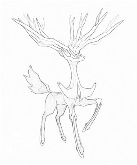 dessin de xerneas  Les dessins et coloriage
