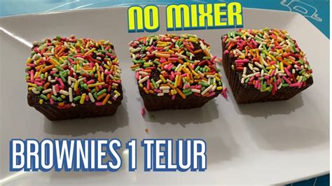 Brownies low fat (no telur, no mixer, no oven) 3 orang waktu: Resep Brownies Kopi Hanya 1 Telur Tanpa MIXER - YouTube