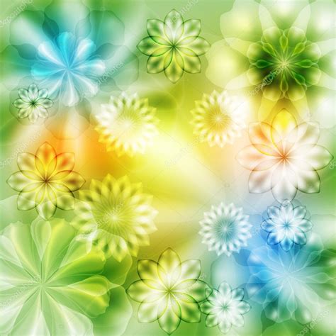 The Green And Yellow Floral Background ⬇ Vector Image By © Dgem22