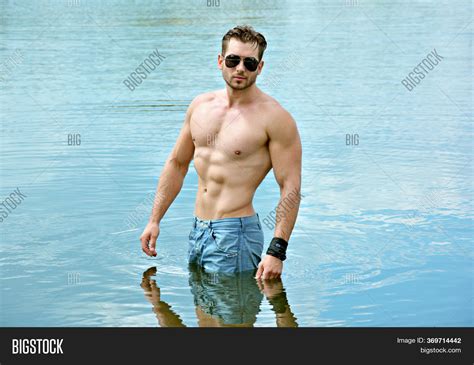 Handsome Man Water Image Photo Free Trial Bigstock