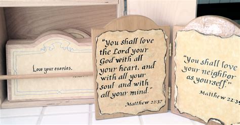 The Great Commandment Two Sides Hinged If Made Of Wood The Part