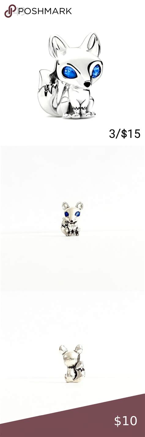 Silver Blue Eyed Fox Charm Pandora Bracelet Fashion Design Fashion