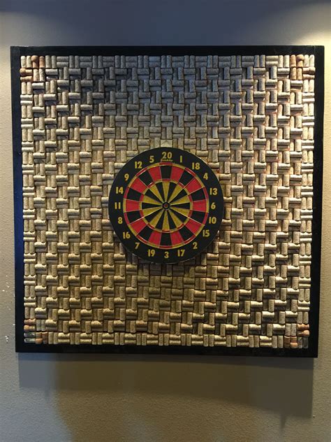 Made The Dart Board With Wine Corks Fun Project You Can Order From