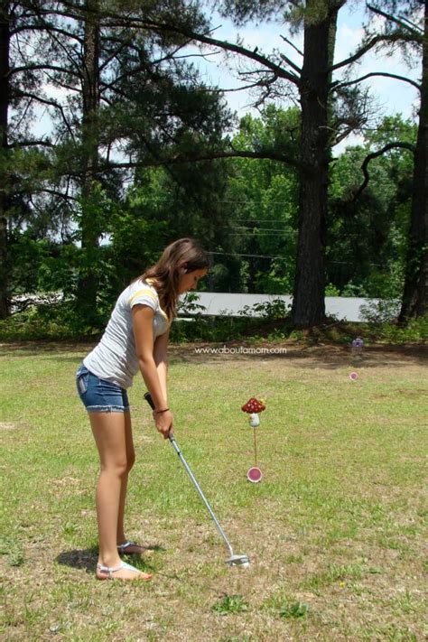 How To Make Your Own Backyard Miniature Golf Course About A Mom