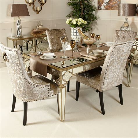 Sahara Marrakech Moroccan Gold Mirrored Dining Table Picture Perfect Home