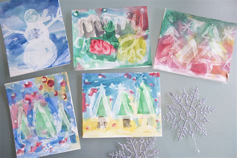 In this quick tutorial, i will show you how i painted these simple and easy watercolor cards that can be used for any occasion.they are very easy to paint an. Crafts With Kids | Christmas Watercolor Cards | Jen Loves Kev | Bloglovin'