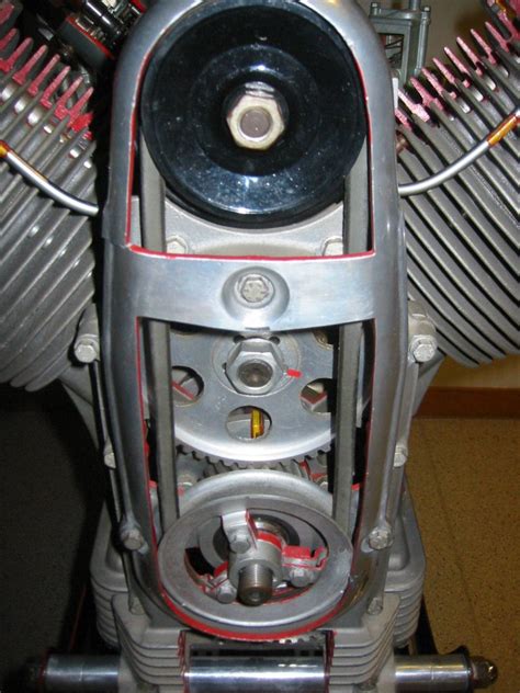Internal Cut Away Images Of The Engine Transmission And Bevel Drive
