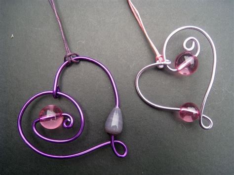 Wire Hearts Wire Jewelry Jewelry Making Beaded Jewelry