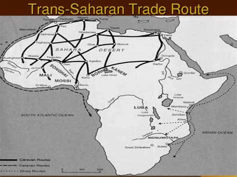 31 Trans Saharan Trade Map Maps Database Source