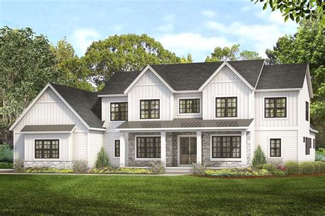 Plan 790104glv 4 Bed Country Home Plan With 2 Story Great Room In 2021