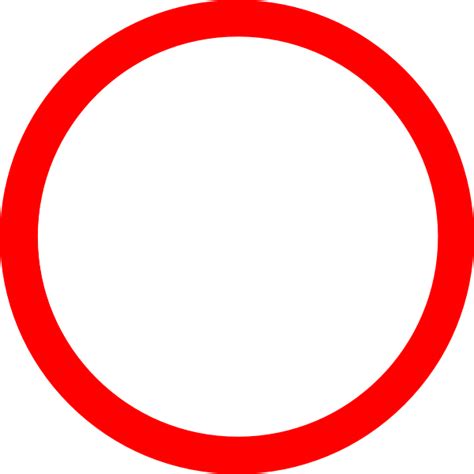 Free Clipart Red Circle