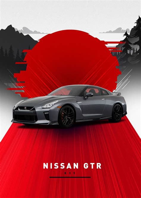 Nissan Gtr R35 Car Artwork Logo Design Graphic Design Datsun Post