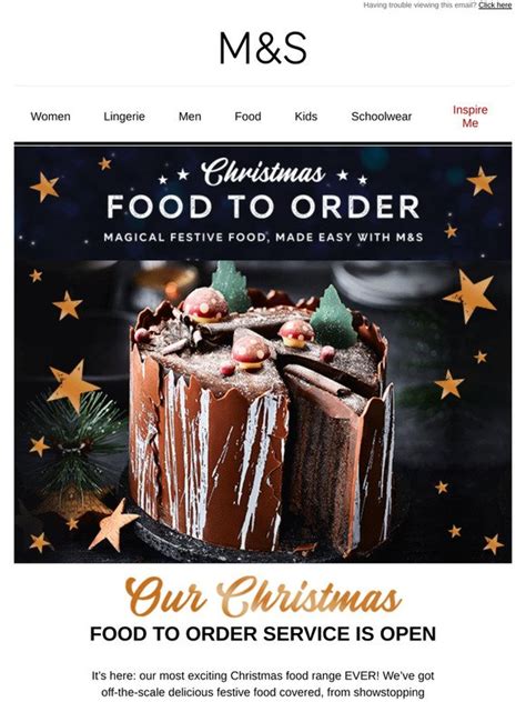 Marks And Spencer Ireland Its Here Christmas Food To Order Launches