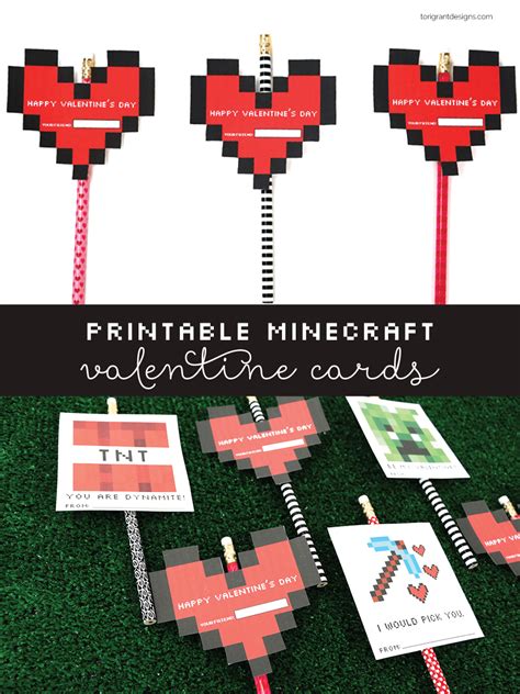 Check spelling or type a new query. Printable Minecraft Valentine's Day Cards | Tori Grant Designs