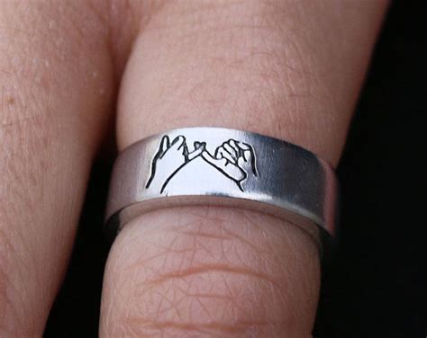 Best Friend Ring Minimalist Ring Set Matching Ring Friend Etsy