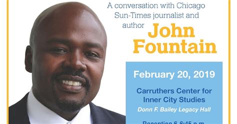 John W Fountain Join A Conversation With John W Fountain