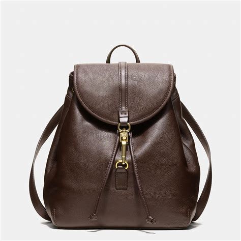Coach Studio Legacy Backpack In Leather In Brassmahogany Brown Lyst