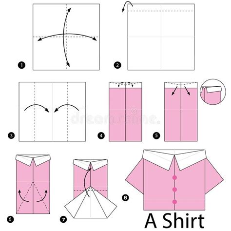 How To Make An Origami Shirt Step By Step Instructions Free Printable