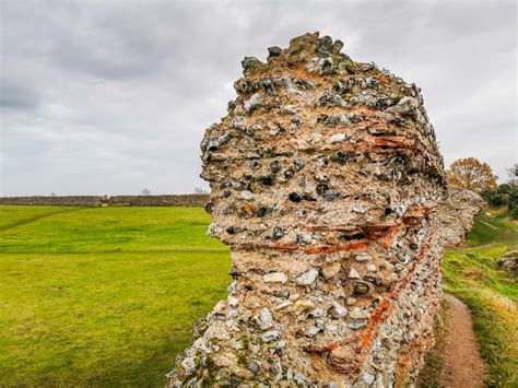 The Roman Saxon Shore Fort Of Burgh Castle Norfolk Baldhiker