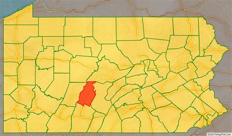 Map Of Blair County Pennsylvania Địa Ốc Thông Thái