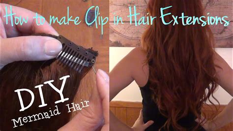 ♥ How To Make Clip In Hair Extensions ♥ Youtube