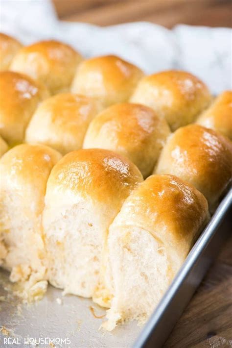 mamaw s rolls fresh out of the oven and brushed with melted butter easy yeast rolls homemade