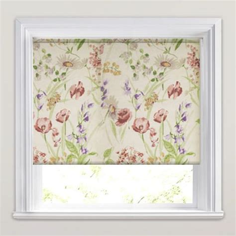 Luxurious Natural Wild Meadow Floral Patterned Roller Blinds From