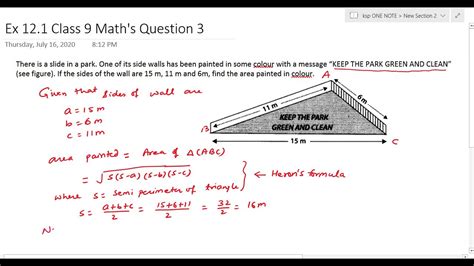 Class Ncert Cbse Chapter Math Heron S Formula Ex