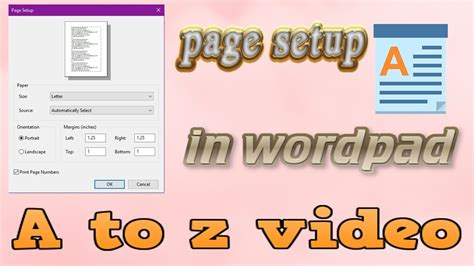 Page Set Up In Wordpad 2022 वर्डपैड में पेज सेटअप Wordpad Me Page Setup