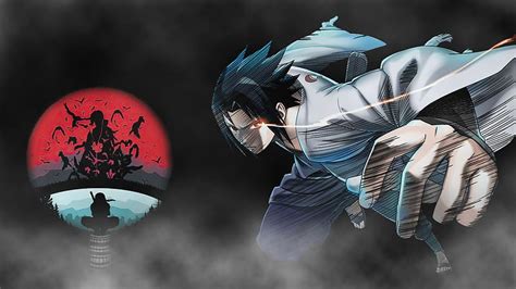 Anime Naruto Sasuke Uchiha Uchiha Clan Hd Wallpaper Peakpx