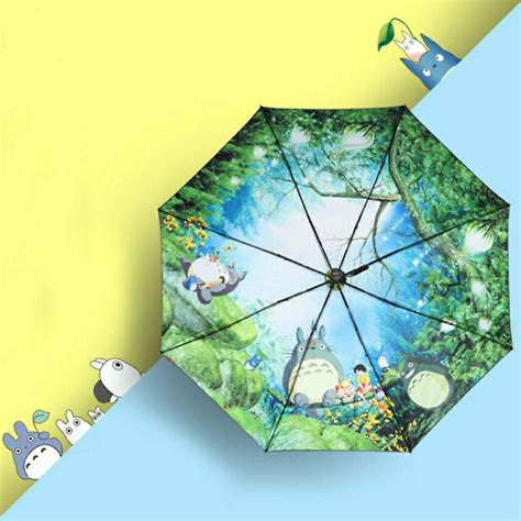 Ghibli Totoro Umbrella Sun Rain Umbrella Anime My Neighbor Totoro Cute