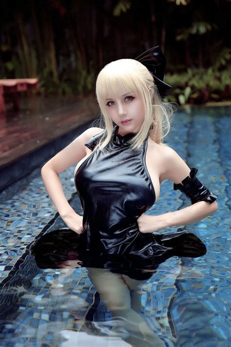 Now you can shop for it and enjoy a good deal on aliexpress! Anime Saber Cosplay Swimsuit Summer Swimming Costume ...