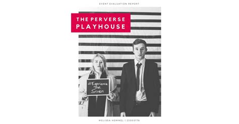 The Perverse Playhouse Event Evaluation The Perverse Playhouse