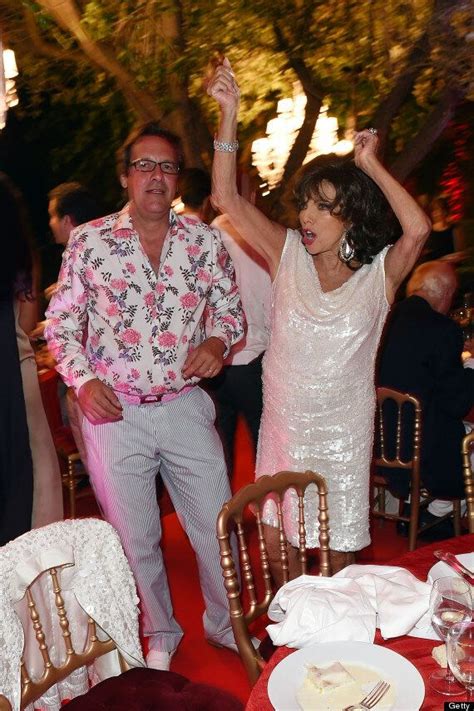 joan collins shows off her best dance moves at showbiz bash in st tropez pics huffpost uk