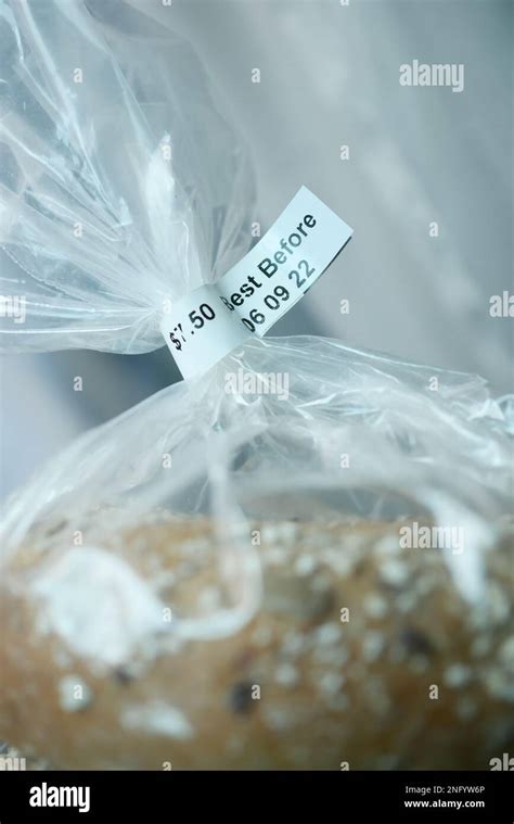 Expiry Date On A Bread Packet Stock Photo Alamy