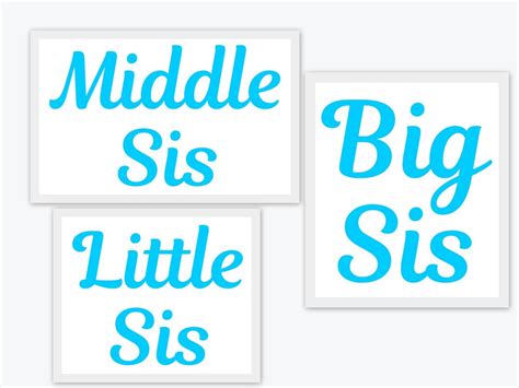 big sis middle sis little sis svg pdf png eps dxf file welcome silhouette cricut