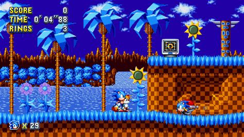 Sonic Mania And Sonic Play The Full Version Sonic Mania Works In